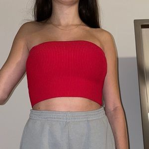 Aritzia Arjun red top